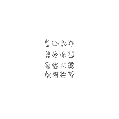 Fashion Small Tattoo Stickers Cute Student Finger Ins Style Semi-permanent Herbal Tattoo Stickers