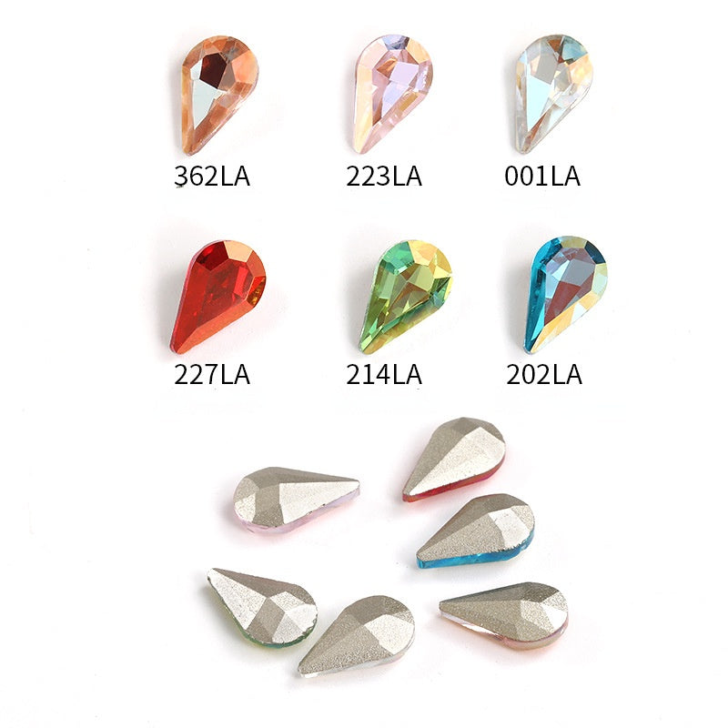 8*13mm 50PCS Drop Shape Nail Art Crystal for DIY Handmade Rhinestones Jewelry Making Accessories