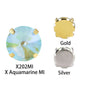 Mocha Fluorescent Series Round 8/12mm Sew on Crystal Rhinestone for Clothing Accessories
