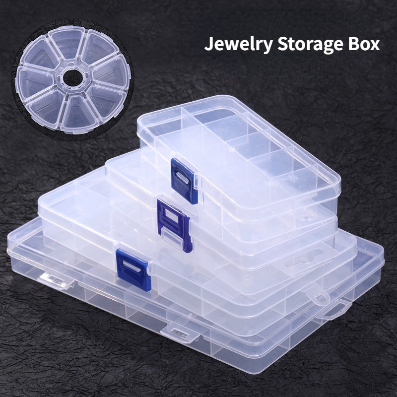 Transparent Nail Art Storage Box Multi-functional and Multi-style Removable Nail Art Jewelry Storage Box