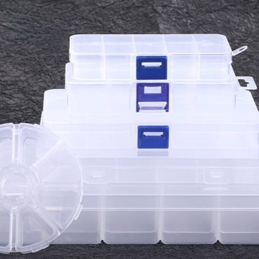 Transparent Nail Art Storage Box Multi-functional and Multi-style Removable Nail Art Jewelry Storage Box