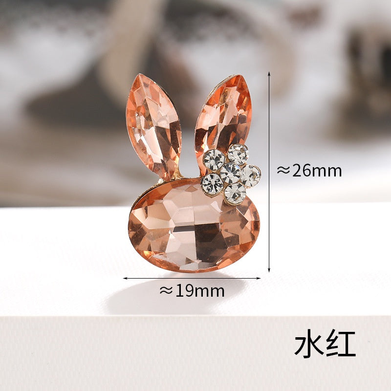 Faship Rhinestone Crystal Bunny Rabbit Pin Brooch Accessories for Easter