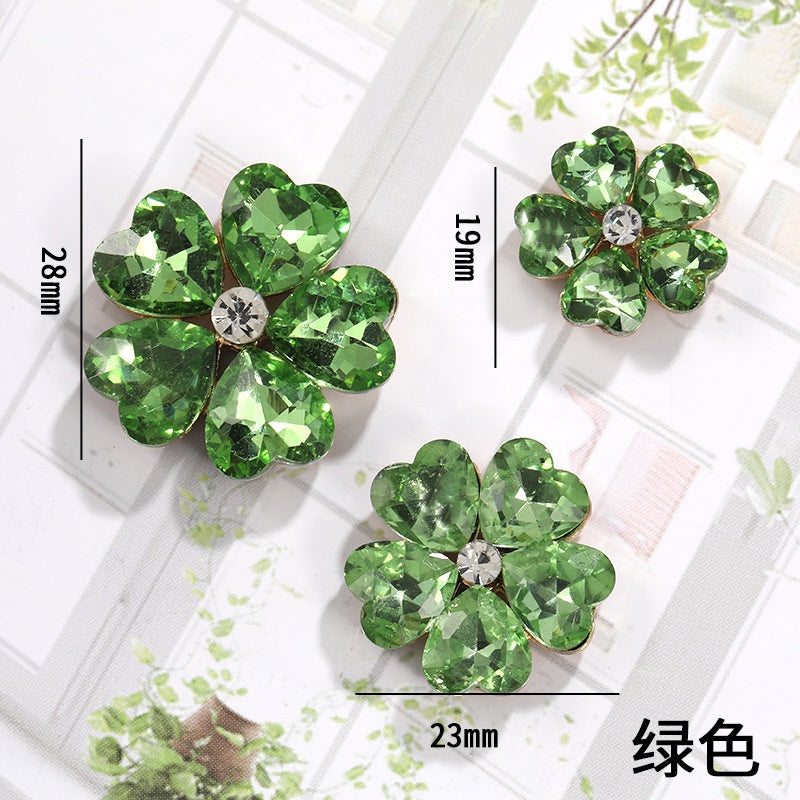 Golden Flower-Leaf Bridal Headpieces for Wedding Headband Bride Hair Pieces Crystal Flower Girl Hair Accessories Clothing Mobile Phone Case DIY Material