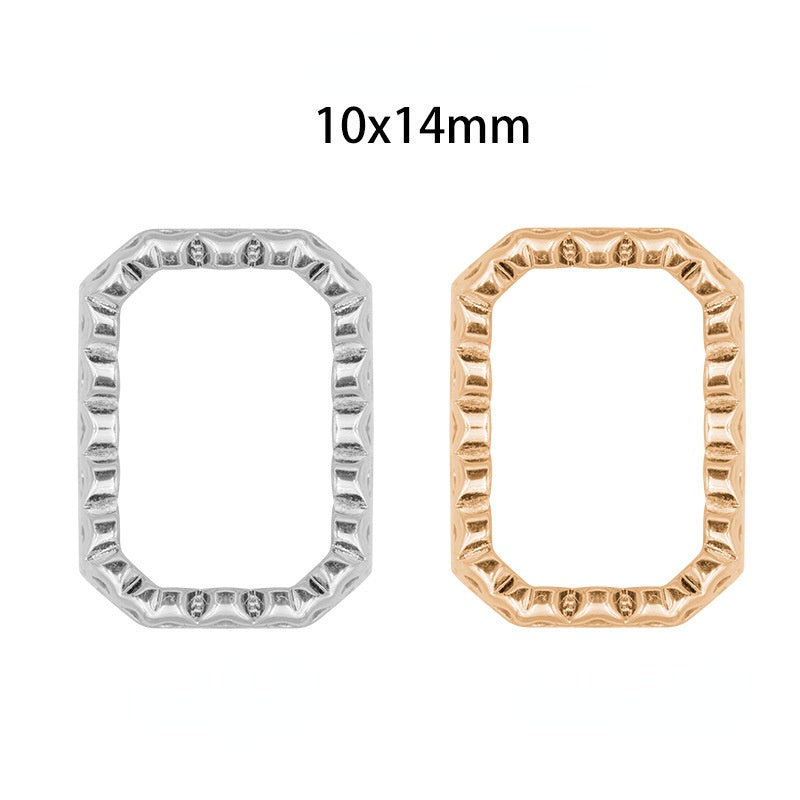 Golden/Silver Nest Shape Bottom/Sew on Rhinestone DIY Jewelry Making/Copper Material