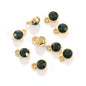 6MM Beads Pendant Shiny Crystal Diamond Glass Rhinestone  with Gold/Silver Zinc Base Necklace
