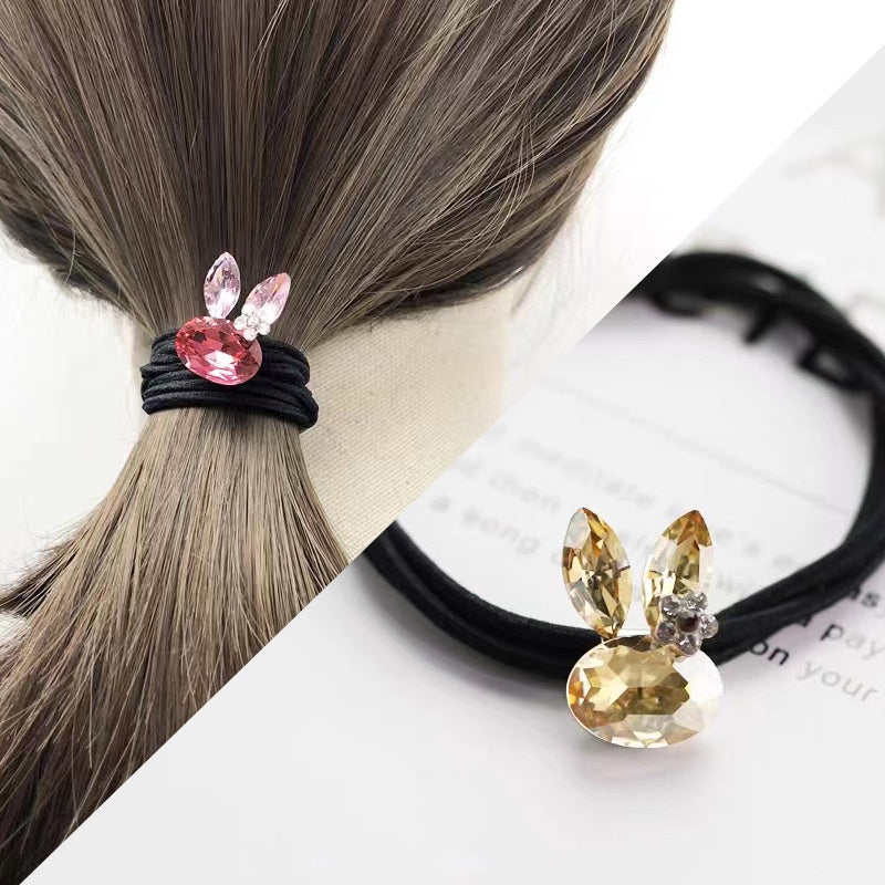 Faship Rhinestone Crystal Bunny Rabbit Pin Brooch Accessories for Easter
