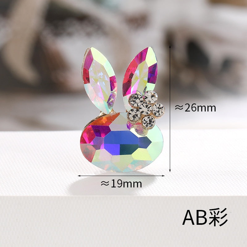 Faship Rhinestone Crystal Bunny Rabbit Pin Brooch Accessories for Easter