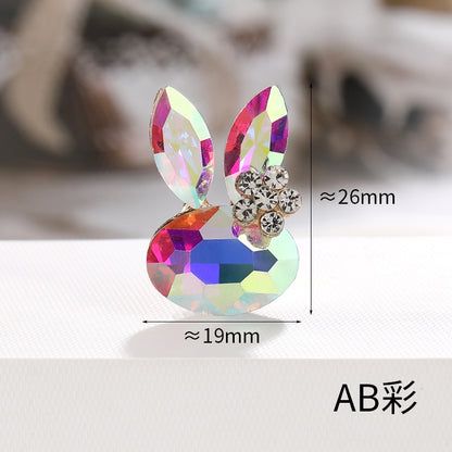 Faship Rhinestone Crystal Bunny Rabbit Pin Brooch Accessories for Easter