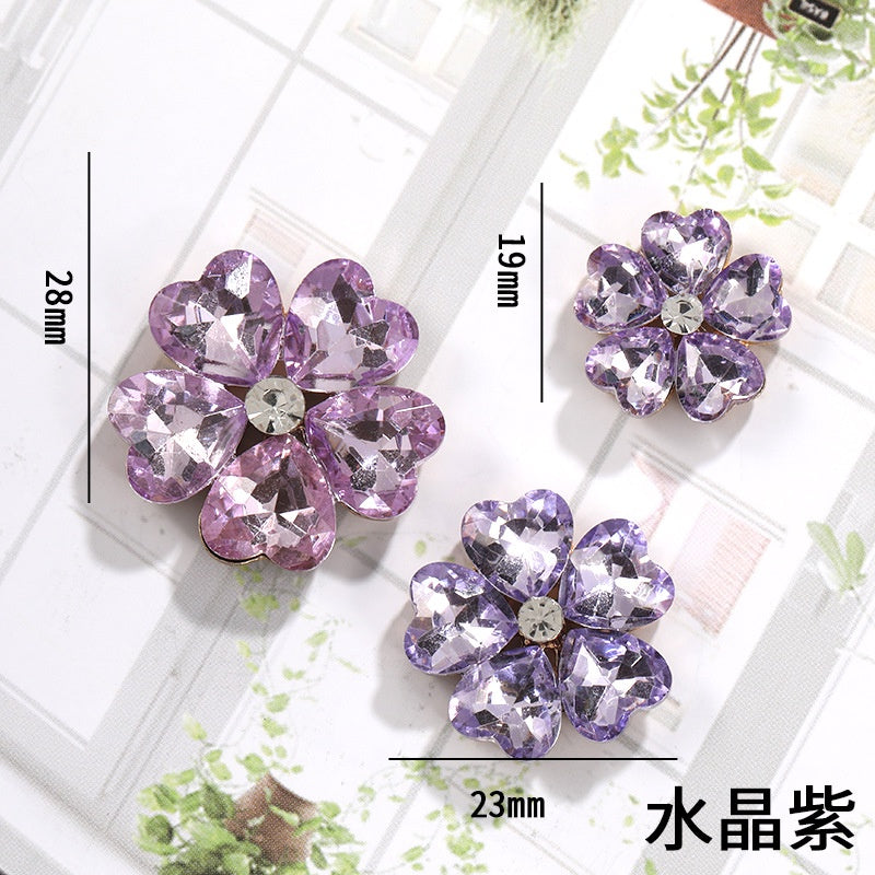 Golden Flower-Leaf Bridal Headpieces for Wedding Headband Bride Hair Pieces Crystal Flower Girl Hair Accessories Clothing Mobile Phone Case DIY Material