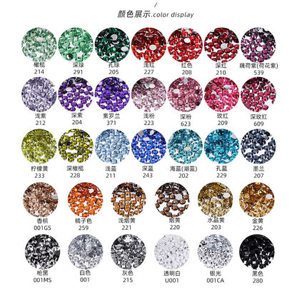 Gemstone filled 2/3/4/5/6mm Henna beads/Henna Gems/Rhinestone