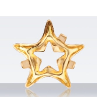 20pcs Golden Copper Hollow Bottom With Holes Base for K9 Rhinestone DIY Jewelry Making