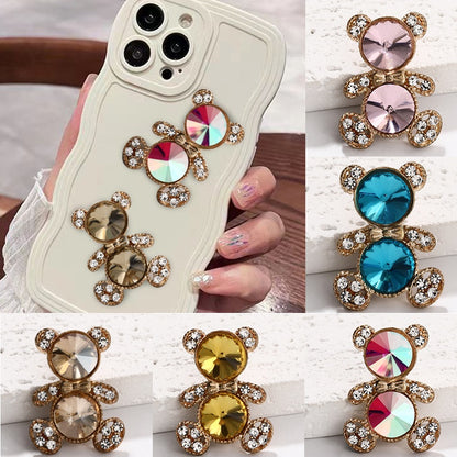Crystal Bear Multi-color Diamond Bear Brooch DIY Accessories