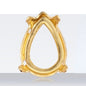 20pcs Golden Copper Hollow Bottom With Holes Base for K9 Rhinestone DIY Jewelry Making