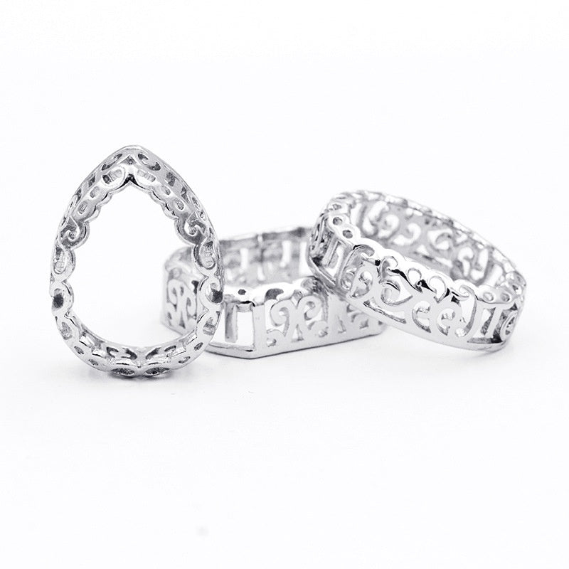 Golden/Silver Nest Shape Bottom/Sew on Rhinestone DIY Jewelry Making/Copper Material