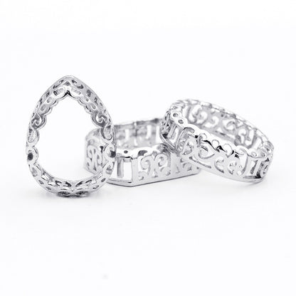 Golden/Silver Nest Shape Bottom/Sew on Rhinestone DIY Jewelry Making/Copper Material