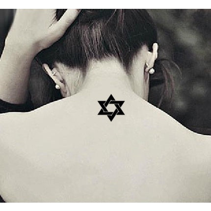 Cute Lachrymal Mole Six Stars Smiley Face Small Expression Simulation Sexy Scorpion Electrocardiogram Tattoo