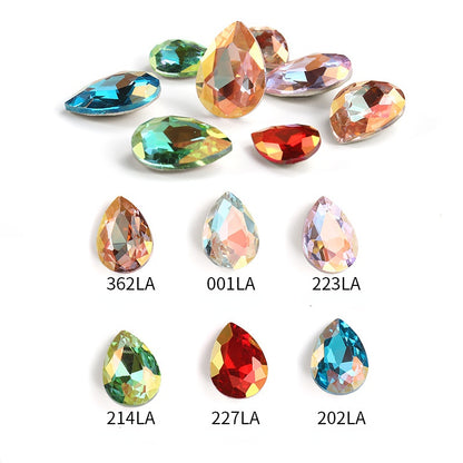 Drop Water Shape 10*14mm/13*18mm Nail Art Crystal Shiny Diamond Rhinestone for DIY Accessories