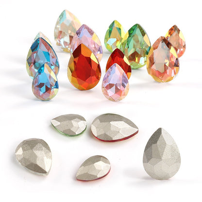 Drop Water Shape 10*14mm/13*18mm Nail Art Crystal Shiny Diamond Rhinestone for DIY Accessories