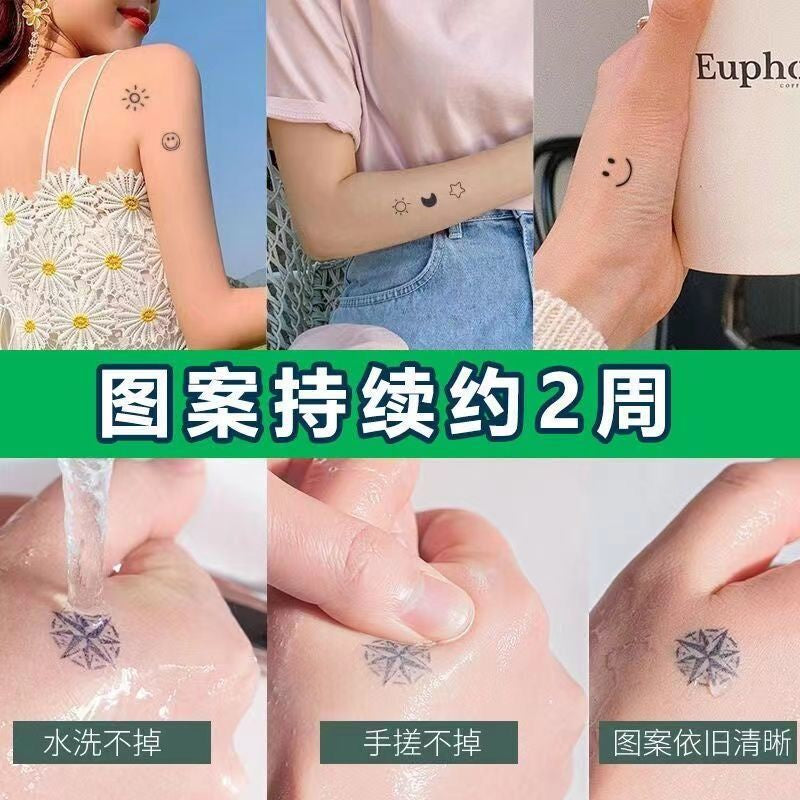 Small Tattoo Stickers Cute Student Finger Ins Style Semi-permanent Herbal Tattoo Stickers