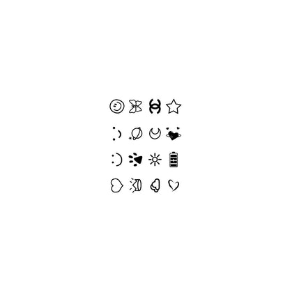 Fashion Small Tattoo Stickers Cute Student Finger Ins Style Semi-permanent Herbal Tattoo Stickers