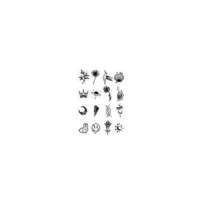 Fashion Small Tattoo Stickers Cute Student Finger Ins Style Semi-permanent Herbal Tattoo Stickers