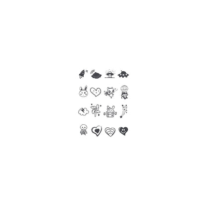 Fashion Small Tattoo Stickers Cute Student Finger Ins Style Semi-permanent Herbal Tattoo Stickers