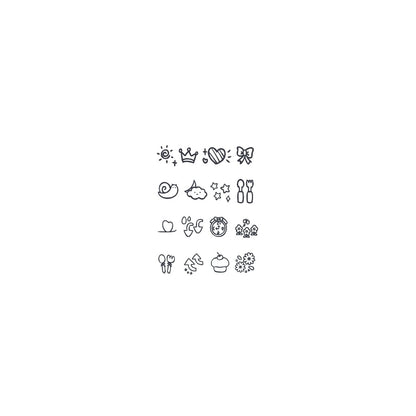Fashion Small Tattoo Stickers Cute Student Finger Ins Style Semi-permanent Herbal Tattoo Stickers