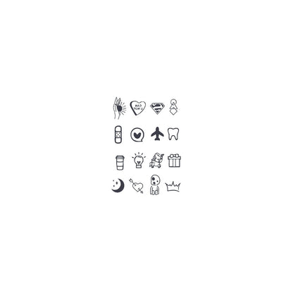 Fashion Small Tattoo Stickers Cute Student Finger Ins Style Semi-permanent Herbal Tattoo Stickers