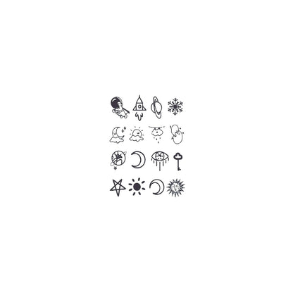 Fashion Small Tattoo Stickers Cute Student Finger Ins Style Semi-permanent Herbal Tattoo Stickers