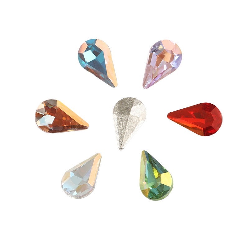 8*13mm 50PCS Drop Shape Nail Art Crystal for DIY Handmade Rhinestones Jewelry Making Accessories