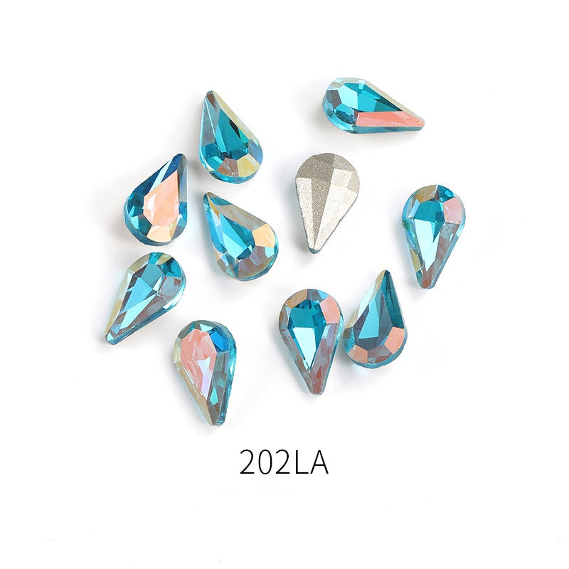 8*13mm 50PCS Drop Shape Nail Art Crystal for DIY Handmade Rhinestones Jewelry Making Accessories