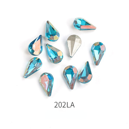 8*13mm 50PCS Drop Shape Nail Art Crystal for DIY Handmade Rhinestones Jewelry Making Accessories