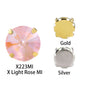 Mocha Fluorescent Series Round 8/12mm Sew on Crystal Rhinestone for Clothing Accessories