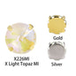 Mocha Fluorescent Series Round 8/12mm Sew on Crystal Rhinestone for Clothing Accessories