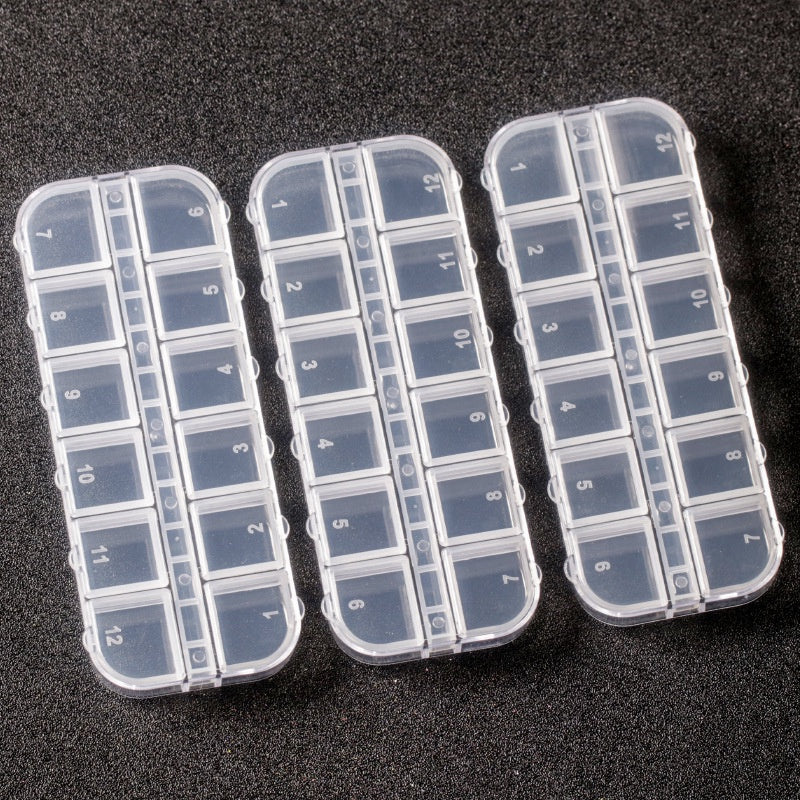 Transparent Nail Art Storage Box Multi-functional and Multi-style Removable Nail Art Jewelry Storage Box