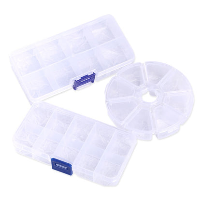 Transparent Nail Art Storage Box Multi-functional and Multi-style Removable Nail Art Jewelry Storage Box