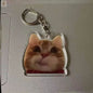 Fun keychain Banana Cat acrylic creative keychain bag Pendant Keychain Black Beauty cartoon keychain