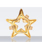 20pcs Golden Copper Hollow Bottom With Holes Base for K9 Rhinestone DIY Jewelry Making