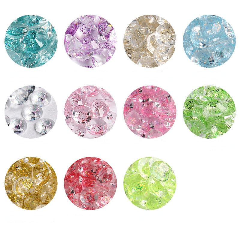 Galaxy Series Resin Rhinestone Nail Art Flatback Rhinestone for DIY Clothes Accessories
