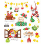 Face Stickers Christmas Cute Stickers Waterproof Children's Cartoon Glitter Snowflake Santa Claus
