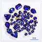 TonyBead Wholesale Multi-shape 50 Mixed Gold Bottom Support Four Corner Claw Diamond Mixed Crystal DIY Clothing Luggage Crystal Jewelry Accessories Materials