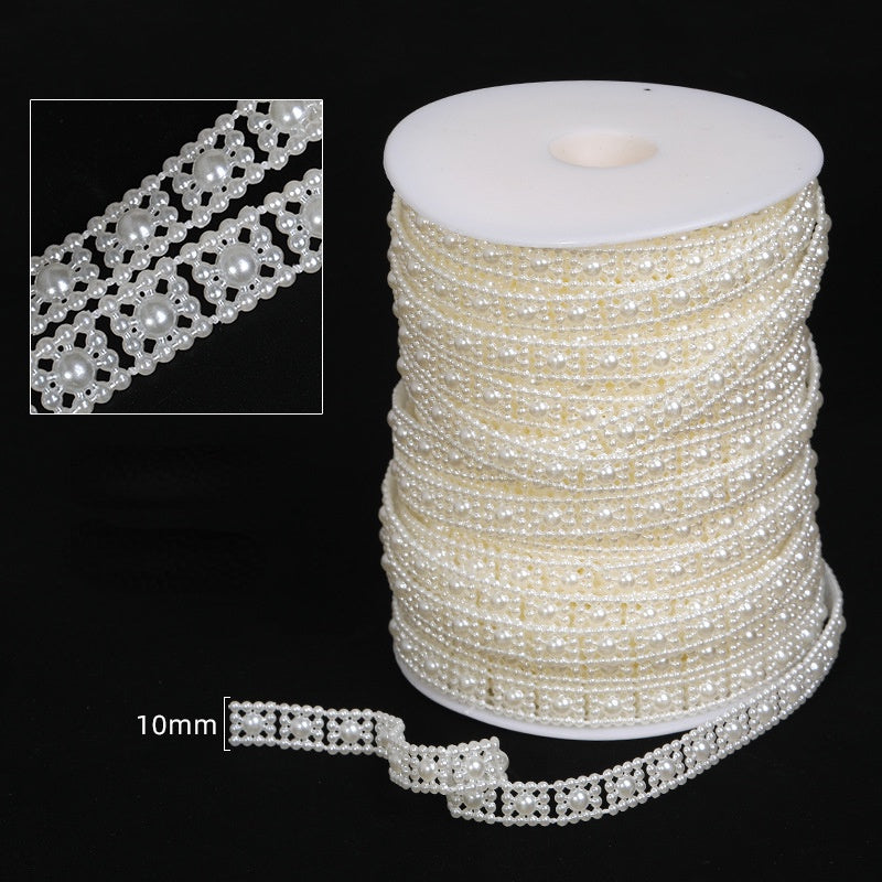 ABS Pearl Jewelry Party Holiday Bead Chain DIY Clothing Pearl Chain Accessories for Wedding Dress