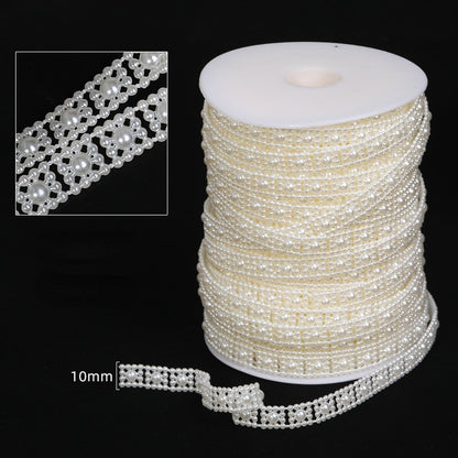 ABS Pearl Jewelry Party Holiday Bead Chain DIY Clothing Pearl Chain Accessories for Wedding Dress