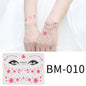 Fashion Little Daisy Print Face Stickers Waterproof and Sweatproof Collarbone Arm Temporary Tattoo Stickers