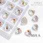 Fat Triangle Mocha Series Garment Sew on Rhinestone Glass Crystal Button for Clothing Jewelry Making