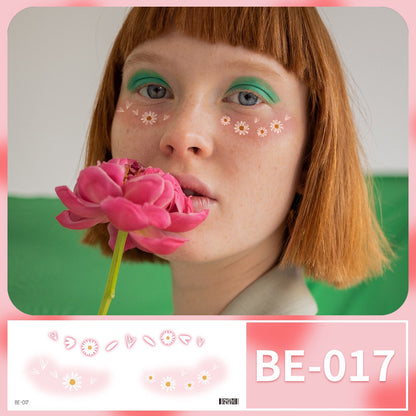Blush makeup stickers Love Star Tattoo Sticker Cute Girl Face Sticker