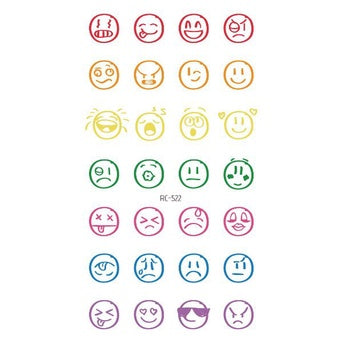 Hyuna Small Fresh Tattoo Stickers Cute Smiley Rainbow Lines Waterproof Tattoo Stickers Instagram Style