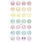 Hyuna Small Fresh Tattoo Stickers Cute Smiley Rainbow Lines Waterproof Tattoo Stickers Instagram Style