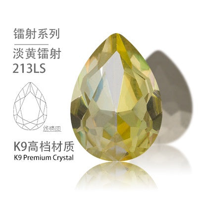 High-end water drop high-top drill special-shaped rhinestone DIY jewelry accessories pointed bottom drill nail art sticker drilling material