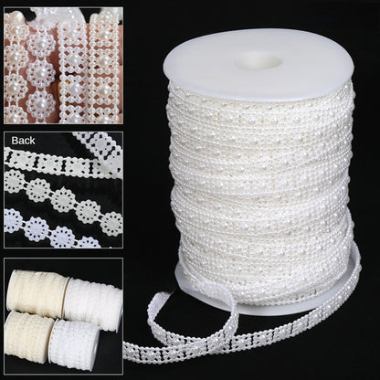 ABS Pearl Jewelry Party Holiday Bead Chain DIY Clothing Pearl Chain Accessories for Wedding Dress